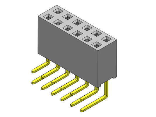 R / A Dip TYPE 2.54 مم درجة رأس أنثى 1 * 2PIN إلى 1 * 40PIN H = 8.50mm