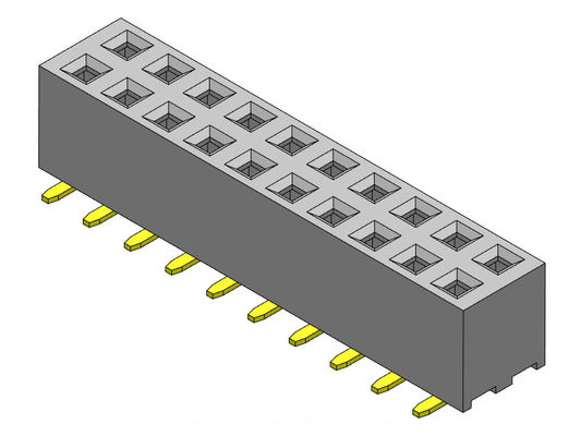 2.00mm ثنائي الصف ثنائي الفينيل متعدد الكلور رأس موصل 2 * 2PIN إلى 2 * 40PIN مع أوتاد