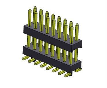 موصل رأس الدبوس 2.54 مم صفين مزدوج SMT TYPE مع أوتاد 2 * 2PIN إلى 2 * 40PIN