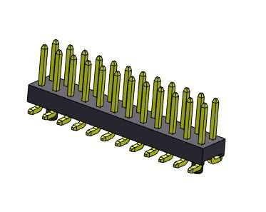 موصل رأس الدبوس 2.54 مللي متر صفين مزدوج SMT TYPE مع أوتاد 2 * 2PIN إلى 2 * 40PIN H = 2.54 مللي متر