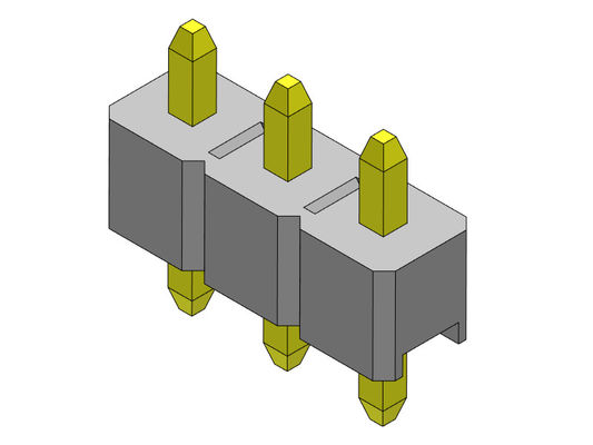 موصل رأس الدبوس 2.54 مم صف واحد مستقيم TYPE 1 * 2PIN إلى 1 * 40PIN H = 2.54mm