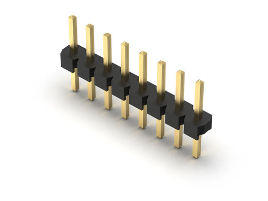 موصل رأس الدبوس 2.00 مم صف واحد Dip TYPE 1 * 2PIN إلى 1 * 40PIN H = 2.00mm