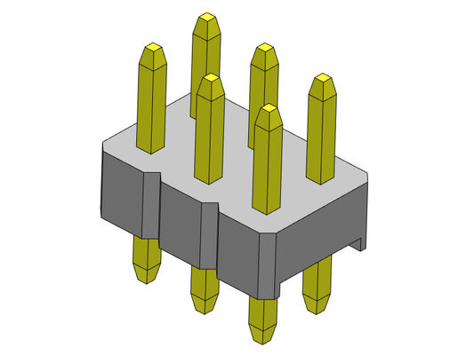 موصل رأس الدبوس 2.00 مللي متر ثنائي الصف Dip TYPE 2 * 2PIN إلى 2 * 40PIN H = 2.00 مللي متر