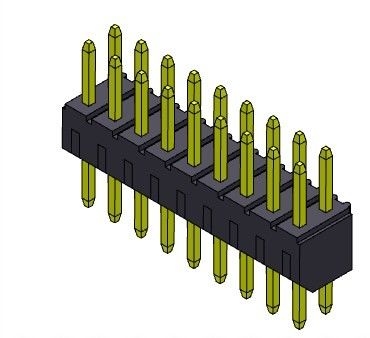 2.00 مللي متر موصل رأس PCB صف مزدوج تراجع النوع 2 * 2PIN إلى 2 * 40PIN H = 4.00 مللي متر