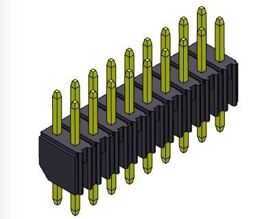 2.00 مللي متر موصل رأس PCB صف مزدوج تراجع النوع 2 * 2PIN إلى 2 * 40PIN H = 4.00 مللي متر