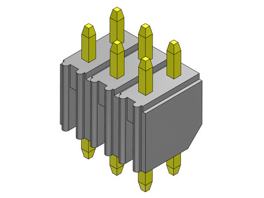 2.00 مللي متر موصل رأس PCB صف مزدوج تراجع النوع 2 * 2PIN إلى 2 * 40PIN H = 4.00 مللي متر
