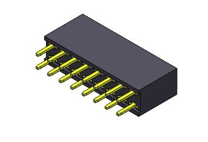 موصل رأس أنثى 2.54 مم صف مزدوج Dip TYPE 2 * 2PIN إلى 2 * 40PIN H = 8.50mm