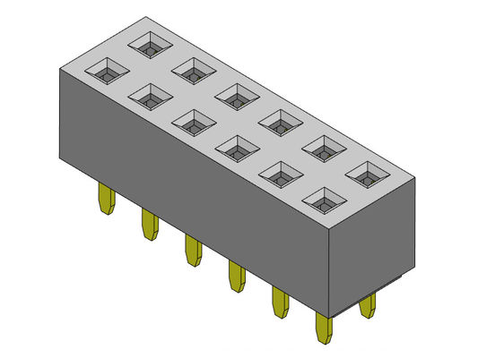 موصل رأس أنثى 2.54 مم صف مزدوج Dip TYPE 2 * 2PIN إلى 2 * 40PIN H = 5.00mm