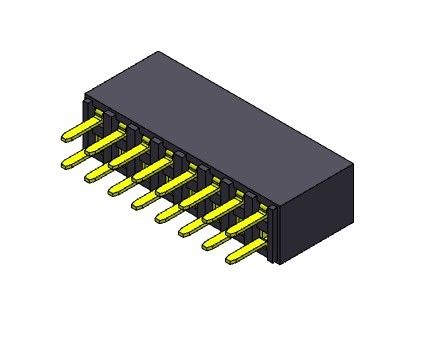 موصل رأس أنثى 2.54 مم صف مزدوج Dip TYPE 2 * 2PIN إلى 2 * 40PIN H = 8.50mm