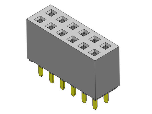 موصل رأس أنثى 2.54 مم صف مزدوج Dip TYPE 2 * 2PIN إلى 2 * 40PIN H = 8.50mm