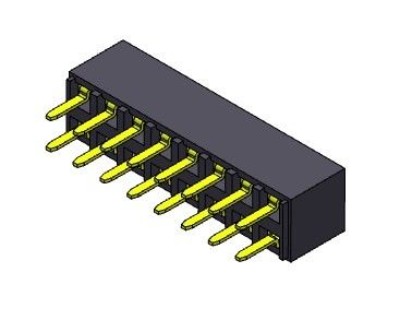 موصل رأس أنثى 2.54 مم صف مزدوج Dip TYPE 2 * 2PIN إلى 2 * 40PIN H = 5.60 مم