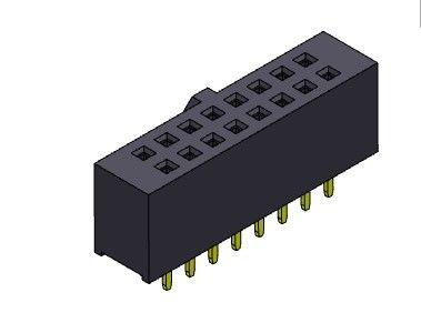 صف مزدوج تراجع نوع 2.54 ملم درجة رأس أنثى 2 * 2PIN إلى 2 * 40PIN