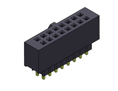 2 * 2PIN إلى 2 * 40PIN رأس أنثى 2.54 مم صف مزدوج مرتفع الصحافة تناسب النوع