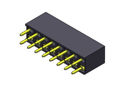 موصل رأس أنثى 2.54 مم صف مزدوج Dip TYPE 2 * 2PIN إلى 2 * 40PIN H = 7.10mm