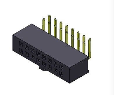 صف مزدوج R / A TYPE أنثى دبوس موصل 2.54 مم 2 * 2PIN إلى 2 * 40PIN H = 8.50 مم