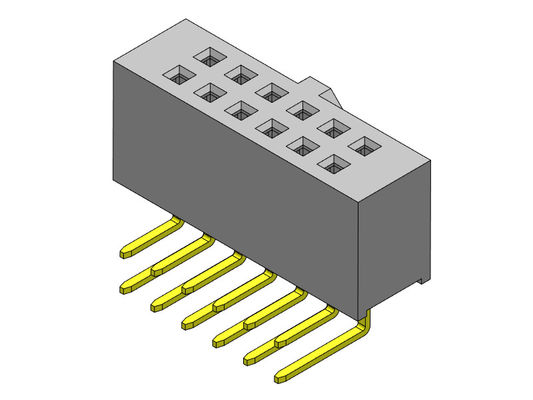 صف مزدوج R / A TYPE أنثى دبوس موصل 2.54 مم 2 * 2PIN إلى 2 * 40PIN H = 8.50 مم