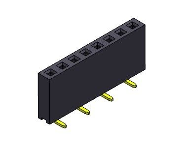 موصل رأس أنثى 2.54 مم صف واحد SMT TYPE 1 * 2PIN إلى 1 * 40PIN H = 8.50mm