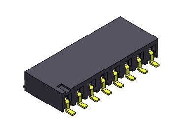 موصل رأس أنثى 2.54 مم إدخال صف واحد SMT TYPE 1 * 2PIN إلى 1 * 40PIN H = 3.40 مم