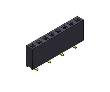 موصل رأس أنثى 2.54 مم صف واحد SMT TYPE 1 * 2PIN إلى 1 * 40PIN H = 7.50mm