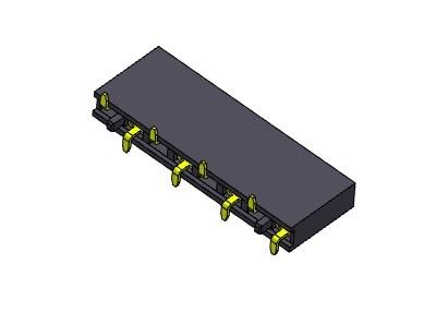 موصل رأس أنثى 2.54 مم صف واحد SMT TYPE 1 * 2PIN إلى 1 * 40PIN H = 7.50mm