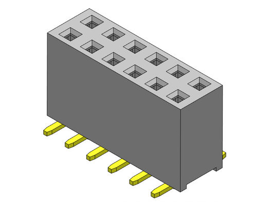 موصلات رأس لوحة الدوائر SMT TYPE 2.54mm 2 * 2PIN إلى 2 * 40PIN H = 8.50mm