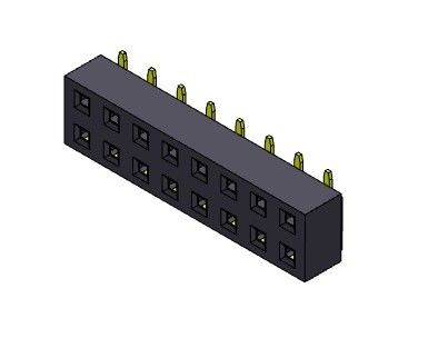 موصل رأس أنثى 2.54 مم صف مزدوج SMT TYPE 2 * 2PIN إلى 2 * 40PIN H = 3.50 مم