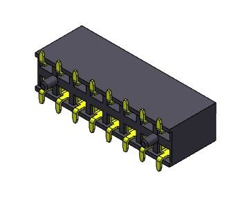 موصل رأس أنثى 2.54 مم صف مزدوج SMT TYPE 2 * 2PIN إلى 2 * 40PIN H = 7.10mm