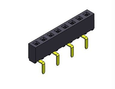 موصل رأس أنثى 2.54 مللي متر صف واحد إدخال مزدوج نوع 1 * 2PIN إلى 1 * 40PIN H = 5.00 مللي متر