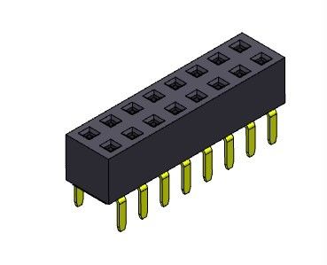 موصل رأس أنثى 2.54 مم إدخال مزدوج صف مزدوج نوع 2 * 2PIN إلى 2 * 40PIN H = 5.00 مم