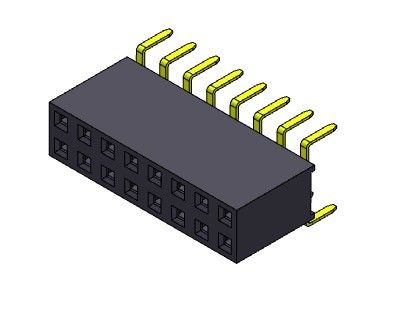 2.54mm صف مزدوج دخول مزدوج دبوس أنثى موصل رأس 2 * 2PIN إلى 2 * 40PIN