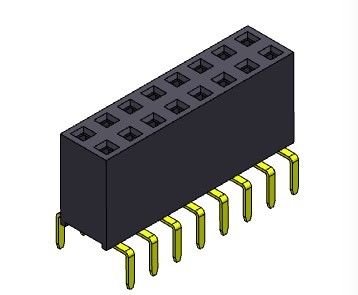 2.54mm صف مزدوج دخول مزدوج دبوس أنثى موصل رأس 2 * 2PIN إلى 2 * 40PIN