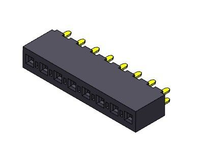 موصل رأس أنثى 3.96 مم صف واحد DIP نوع 1 * 2PIN إلى 1 * 24PIN H = 8.89 مم