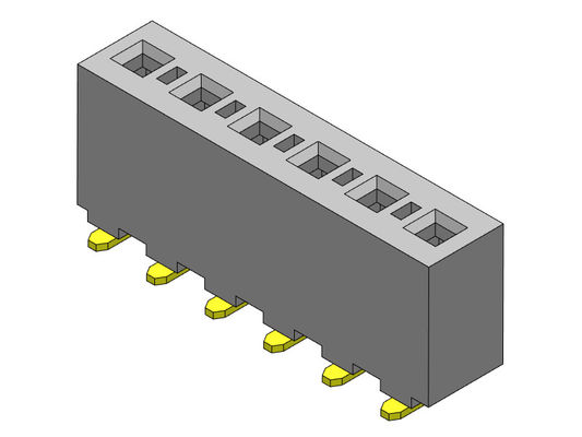 3.96mm ثنائي الصف SMT PCB Header Connector 2 * 2PIN To 2 * 24PIN H 8.89mm