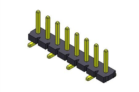 موصل رأس الدبوس 5.08 مللي متر صف واحد SMT TYPE 1 * 2PIN إلى 1 * 20PIN H = 2.54 مللي متر