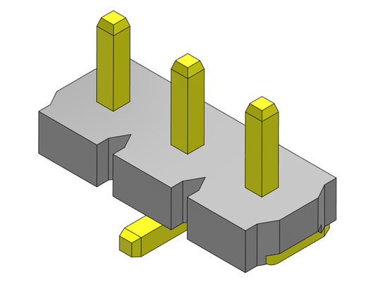 موصل رأس الدبوس 5.08 مللي متر صف واحد SMT TYPE 1 * 2PIN إلى 1 * 20PIN H = 2.54 مللي متر