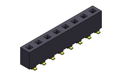 موصل رأس أنثى 5.08 مللي متر صف واحد SMT TYPE 1 * 2PIN إلى 1 * 20PIN H = 8.90 مللي متر