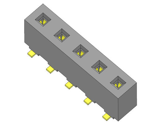 موصل رأس أنثى 5.08 مللي متر صف واحد SMT TYPE 1 * 2PIN إلى 1 * 20PIN H = 8.90 مللي متر