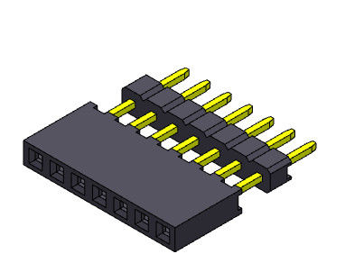 موصل رأس أنثى 2.00 مم صف واحد مرتفع نوع 1 * 2PIN إلى 1 * 40PIN