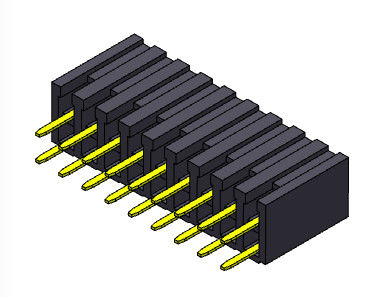 موصل رأس أنثى 2.00 مم ثنائي الصف Dip TYPE 2 * 2PIN إلى 2 * 40PIN H = 7.20mm