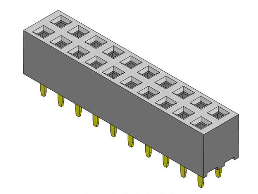 موصل رأس أنثى 2.00 مم ثنائي الصف Dip TYPE 2 * 2PIN إلى 2 * 40PIN H = 4.30mm