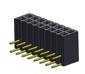 2.00 مللي متر رؤوس دبوس أنثى تراجع النوع 2 * 2PIN إلى 2 * 40PIN H = 4.85 مللي متر