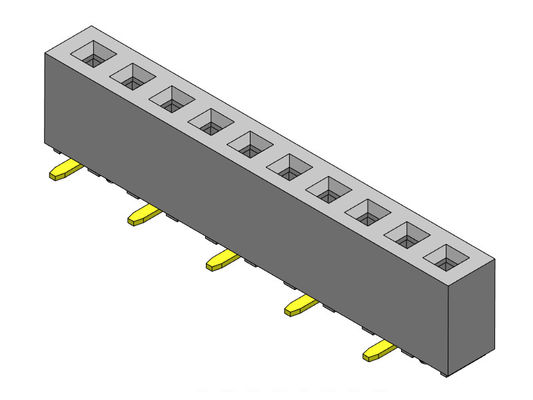 2.00mm صف واحد SMT TYPE PCB رأس موصل 1 * 2PIN إلى 1 * 40PIN H = 4.30mm