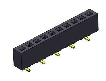 2.00mm صف واحد SMT TYPE PCB رأس موصل 1 * 2PIN إلى 1 * 40PIN H = 4.30mm