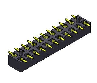2 * 2PIN إلى 2 * 40PIN موصل رأس ثنائي الفينيل متعدد الكلور سطح جبل رأس أنثى 2.00 مللي متر
