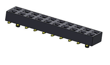 صف مزدوج SMT نوع 2.54 رأس أنثى 2 * 2PIN إلى 2 * 40PIN H = 2.00mm