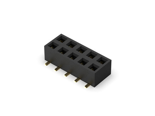 صف مزدوج SMT نوع 2.54 رأس أنثى 2 * 2PIN إلى 2 * 40PIN H = 2.00mm