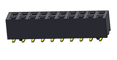 موصل رأس أنثى 2.00 مم صف مزدوج SMT TYPE 2 * 2PIN إلى 2 * 40PIN H = 4.00mm