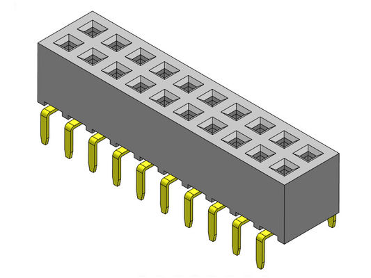 DIP نوع دبوس أنثى موصل رأس مقبس أنثى 2.00mm صف مزدوج
