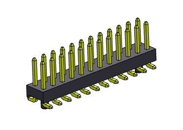 2.00mm ثنائي SMT TYPE PCB رأس موصل 1 * 2PIN إلى 1 * 40PIN