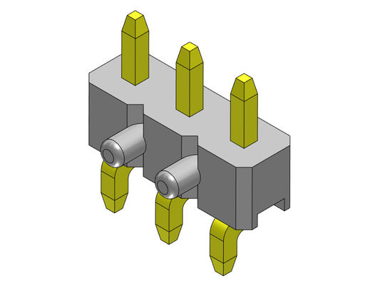 موصل رأس الدبوس 2.00 مم إدخال جانبي صف واحد SMT TYPE 1 * 2PIN إلى 1 * 40PIN H = 2.00 مللي متر